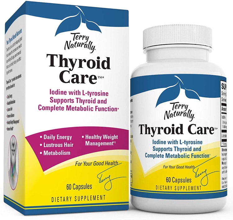 Terry Naturally Vitamins Kosher Thyroid Care 60 Capsules ...