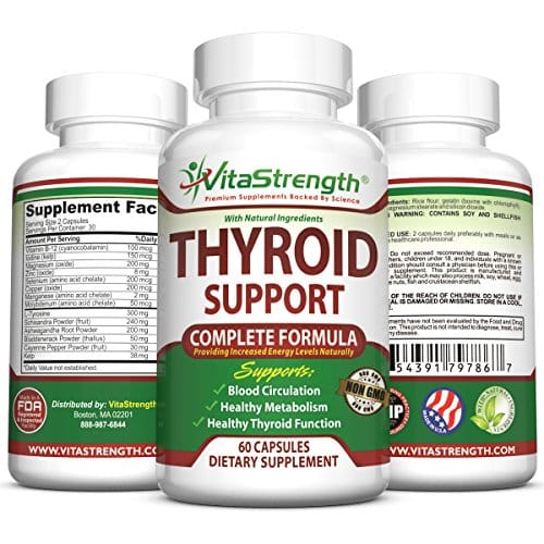 Thyroid Support Supplement Iodine Complex Natural Weight Loss Formula ...